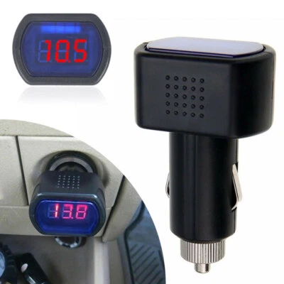 Digital LED Auto Car Cigarette Lighter 12V/24V Volt Voltage Gauge Meter Monitor