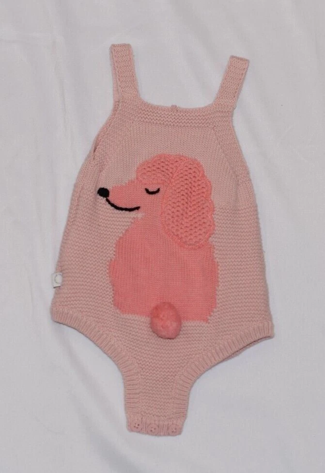 Stella McCartney Kids Baby Girl s Poodle Knit Bodysuit Size 6M Perfect Condition