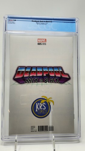 DEADPOOL: BACK IN BLACK #5 CGC 9.8 TYLER KIRKHAM VIRGIN SKETCH VARIANT RARE! - Picture 2 of 2