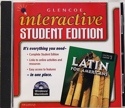NEW - Glencoe Latin 2 for Americans, Interactive Student Edition CD-ROM
