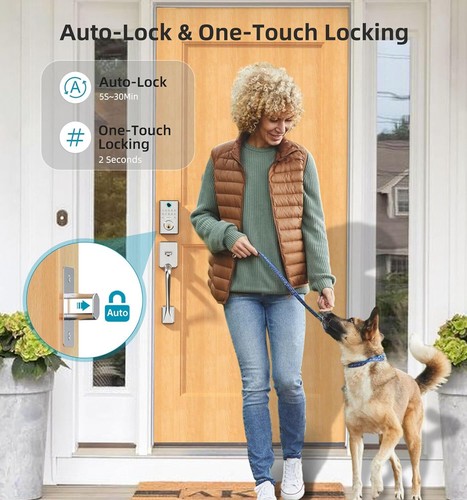 WiFi Smart Door Lock Deadbolt Fingerprint Keyless Entry Digital Keypad Bluetooth - Picture 15 of 25