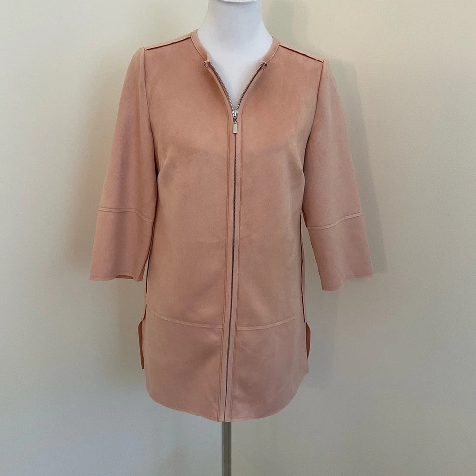 NWT Chico's Faux Suede Zip-Up Jacket - Image 2 of 4