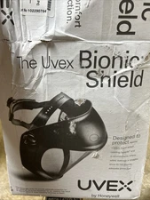 uvex Bionic S8500 Clear Lens Face Shield - Matte Black