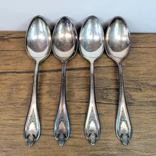Antique - c. 1910s Set of 4 1847 Rogers Bros. XS Triple Silver Plated Spoons