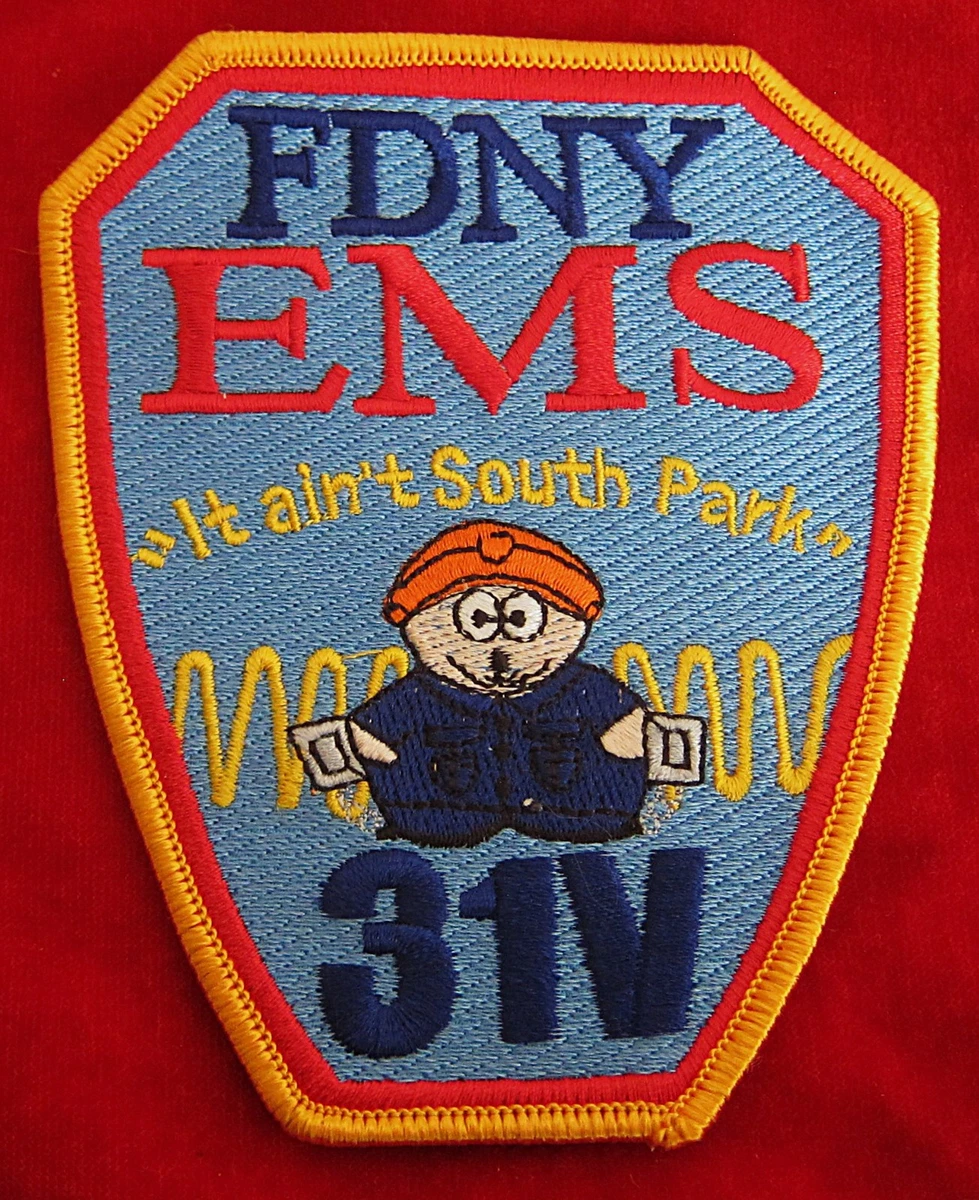 obsolete police badges, Convolut 7 x kleine Abzeichen + 1x It ain't South Park