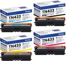 TN433 / TN-433 High Yield Toner Cartridge Set for Brother Color Laser Printers