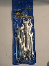  S.A.E. Combination Wrench Set 9 pc Chrome Plated 