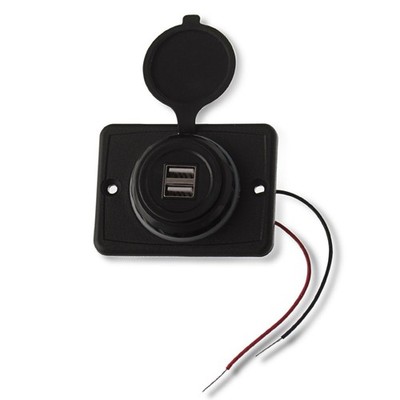 Dual USB Aufbaubuchse 3.1 A 5V 2xUSB Buchse Doppel 12 24 V Ladegerät Wasserdicht