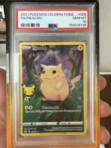 2021 Pokemon SWSH Celebrations Pikachu Holo #005/025 PSA 10 GEM MINT