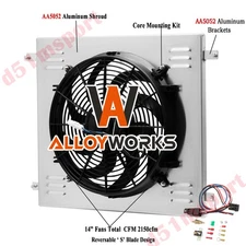 Radiator Shroud+Fan Relay Kits For 1955-1957 Ford Thunderbird Series 4.8-5.1L V8