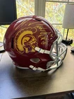 Michael Pittman Jr. USC Signed Full Size Replica Helmet Beckett With Inscription