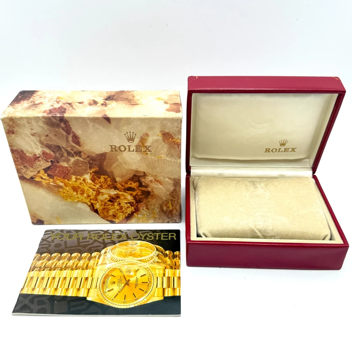 Rolex Watch Boxes & Wooden 1990-1999 Year Manufactured Cases for