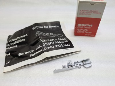BERNINA 2000  Blind Stitch attachment  Bernina Blindstitch In Box w/Manual Mint