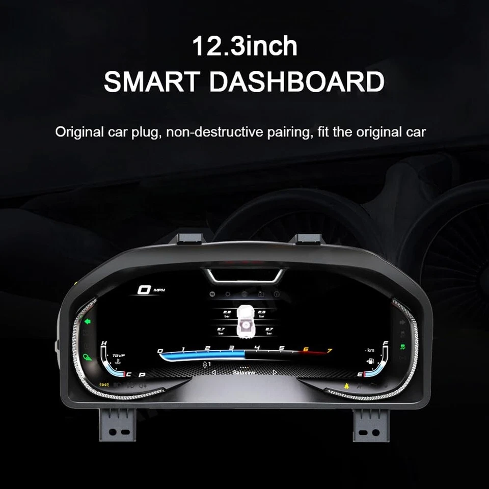 Painel LCD de carro medidor de painel digital cluster para Dodge Ram 1500 2500 3500 13-19 - Imagem 4 de 4