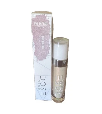 Dose of Colors Save the Date Lip Gloss pearly Shimmer Sheer New Discontinued - Image 1 of 4