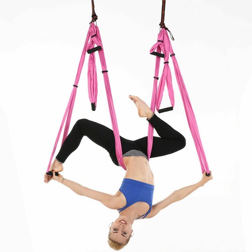 Yoga Hängematte Antigravity Decke Hängende Yoga Schaukel Inversionswerkzeug - Bild 38 von 52