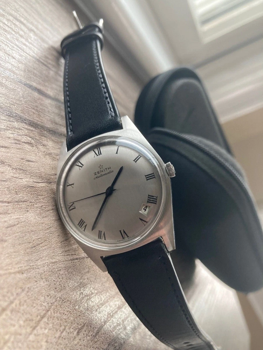 Silver top dress watch