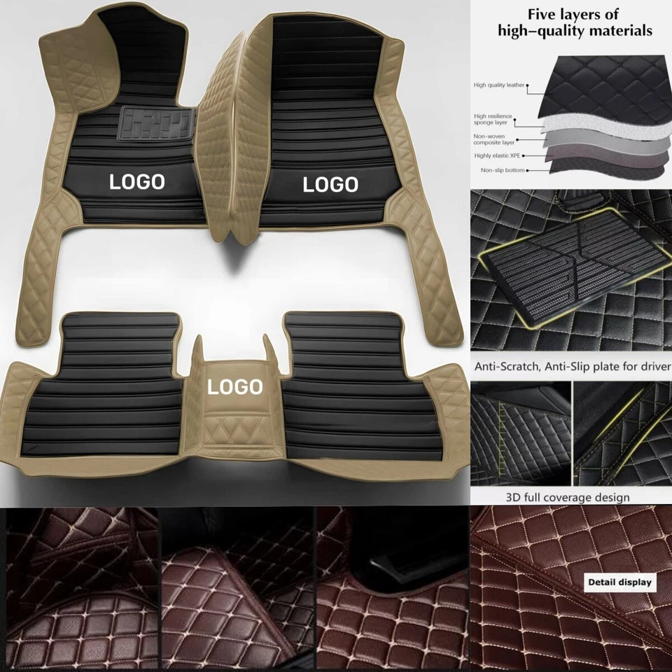 For Audi S1 S3 S4 S5 S6 S7 S8 Car Floor Mats Pad Waterproof Carpets Cargo Custom — 第 4/4 张图片