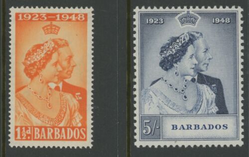 BARBADOS, MINT, #210-211,OG LH, CS/2, CLEAN, SOUND & CENTERED - Picture 1 of 1