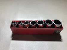 Matco 7 Piece 3/8” 12 Point Universal Socket Set 3/8-3/4 - BU122 - BU242