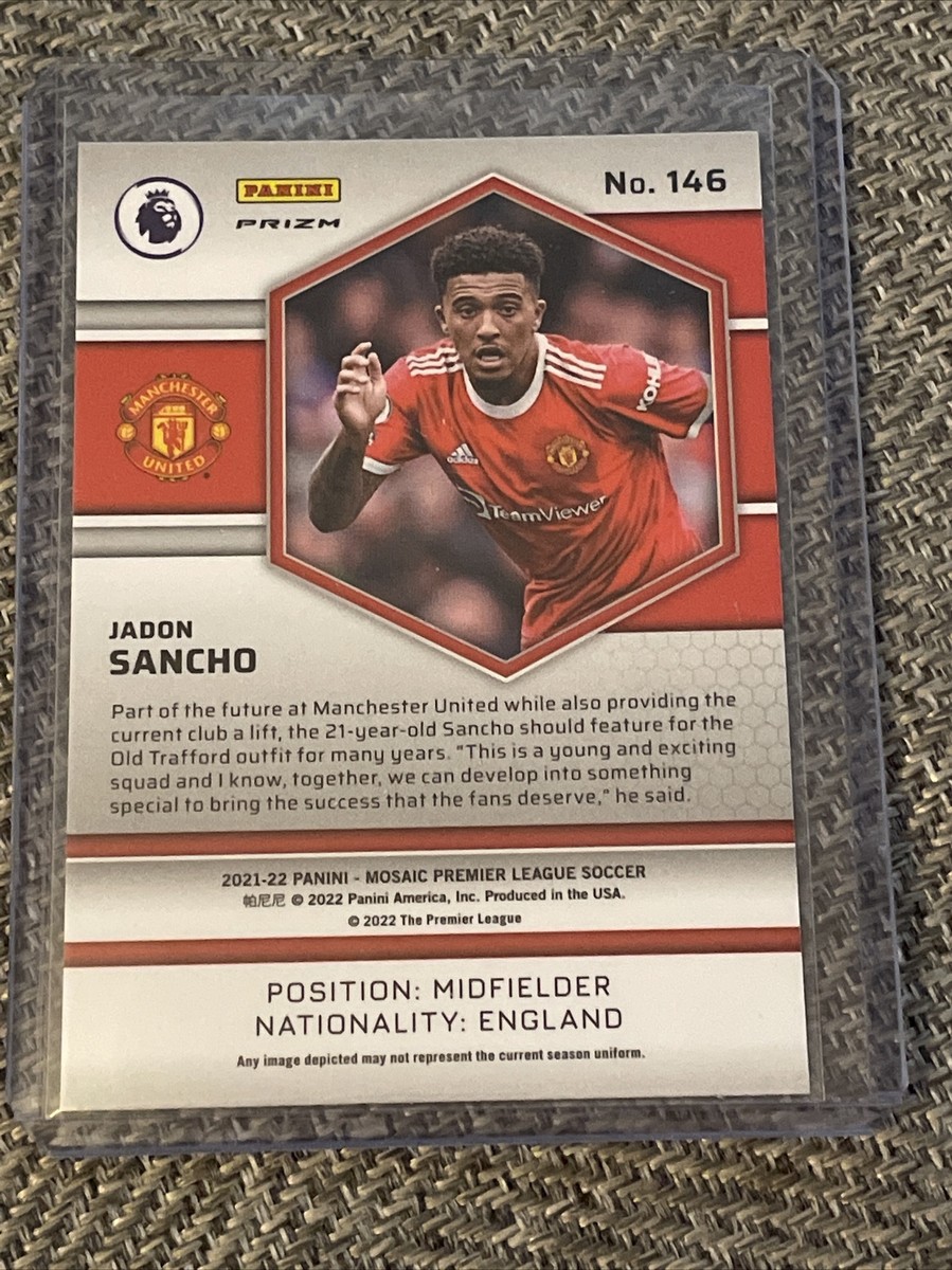 Jadon Sancho 2021-22 Mosaic Premier League GOLD REACTIVE SP Jadon Sancho 2021-22 Mosaic Premier League GOLD REACTIVE SP
