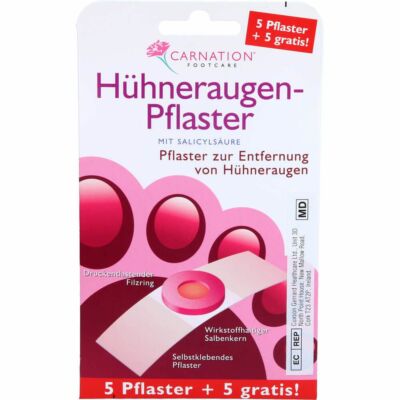 CARNATION Hühneraugen-Pflaster 5+5 gratis 10 St PZN10017562