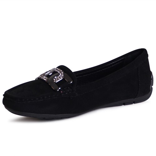 Dame Comfort Slipper Glitter Mocassini Velluto Scarpe Mezza Loafer Trendy - Foto 13 di 13