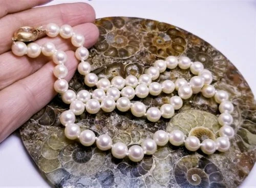 Collane e pendagli akoya bianche