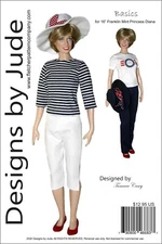 Basics Doll Clothes Sewing  Pattern for 16" Franklin Mint Princess Diana Dolls