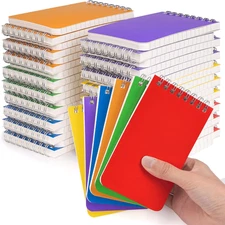 Pocket Notebook Bulk 3X5 Inch, 42 Packs Mini Top Bound Spiral Notepad, Memo Pads