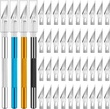 DIYSELF Exacto Knife, 4 PCS Craft Knife with 40 Exacto Blades #11, Professional 