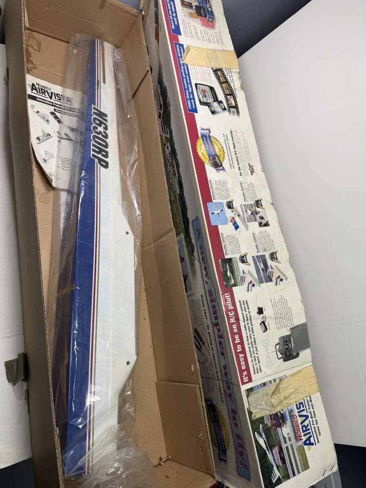 Vintage Hobbico Air Vista RC Model Airplane Toy Gas Engine Powered - Image 4 of 4