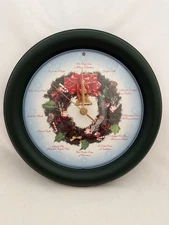 Vtg Feldstein Musical Christmas Carol Clock 12 Traditional Tunes Light Sensor  