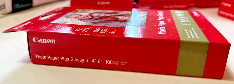* Новый * Canon фотобумага плюс глянцевый II (PP-201) 4 x 6/100 листов в упаковке * новый * - Изображение 3 из 4