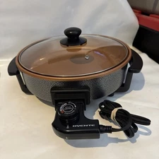 OVENTE 12 Inch Electric Skillet and Frying Pan with Nonstick Coating, 1400W Powe