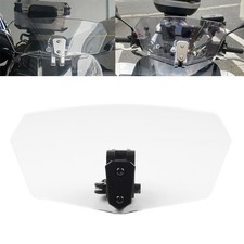 Universal Adjustable Motorcycle Clip-On Windshield Extension Air Wind Deflector