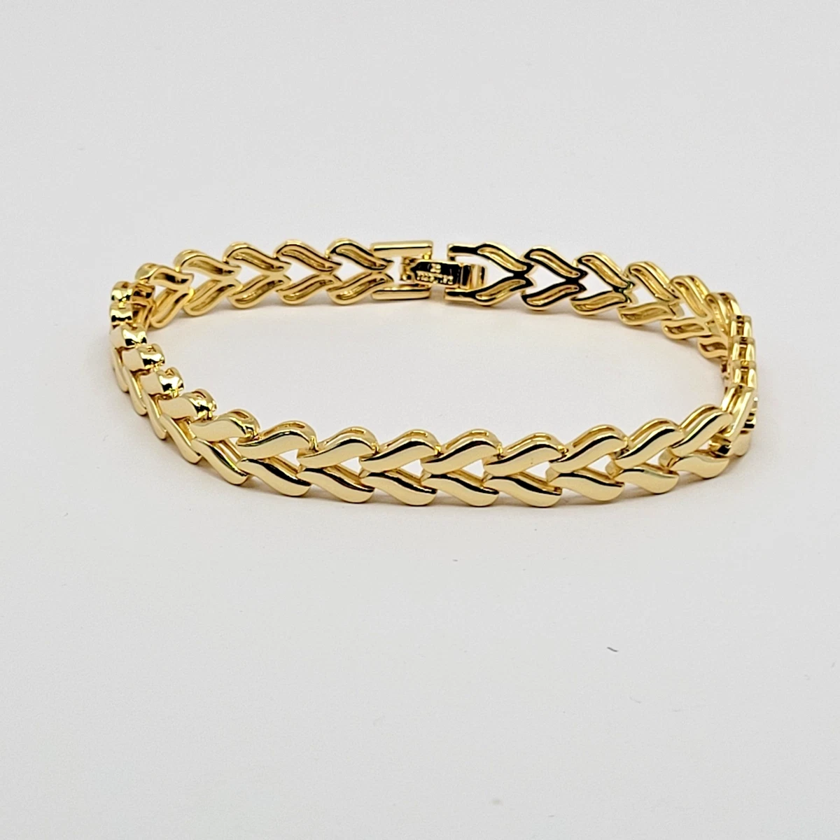 Bracciale groumette con smalto verde - Oreficeria Verardo