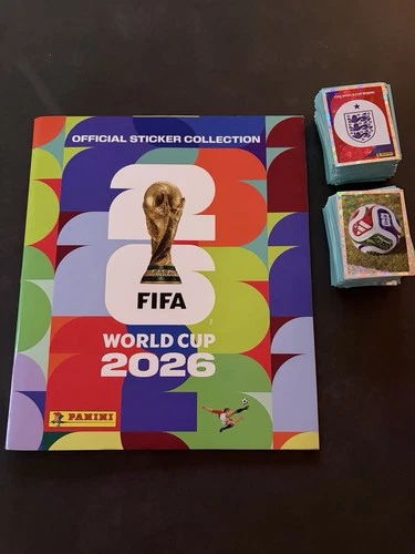 Panini WM 2026 Stickeralbum über 410 Sticker - keine Doppelt