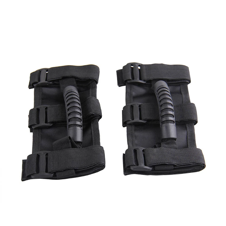 Mango de agarre de barra antivuelco negro Rugged Ridge para Jeep Wrangler Cj Yj Tj Jk X13505.04 Foto 3 de 4