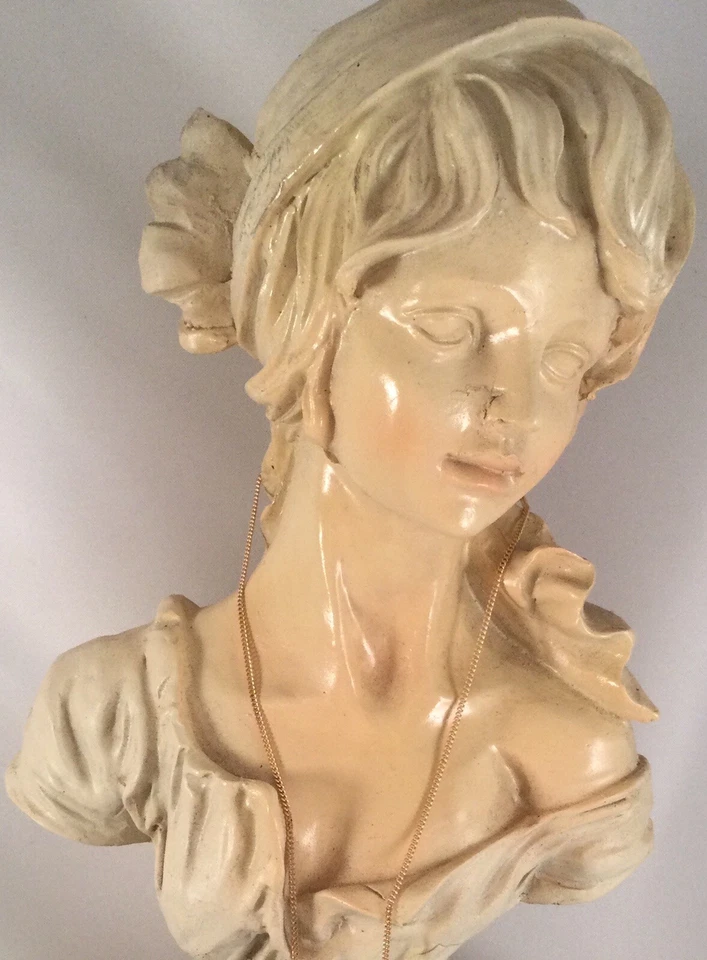 Joyería Vintage Collar Cadena Oro Antiguo Deco Vestido Joyería 50 cm Largo Foto 4 de 4