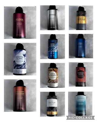 Bath Body Works Men's Collection Body Spray oz Fragrance Mist You  Pick New