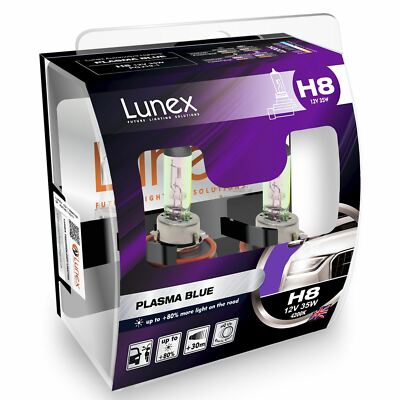 Lunex Plasma Blue H8 Autoscheinwerferlampe 4200K (Twin)