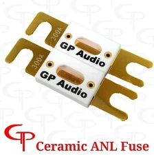 (2 Pack) Ceramic 350 AMP Gold Plated ANL Fuses GP Car Audio 