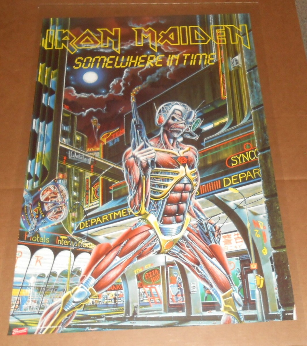 Iron Maiden Somewhere in Time Poster 2008 Original 24x36 | eBay