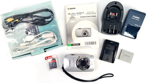 Canon PowerShot SD960 IS Digital Camera Tested & Working and *Read Description