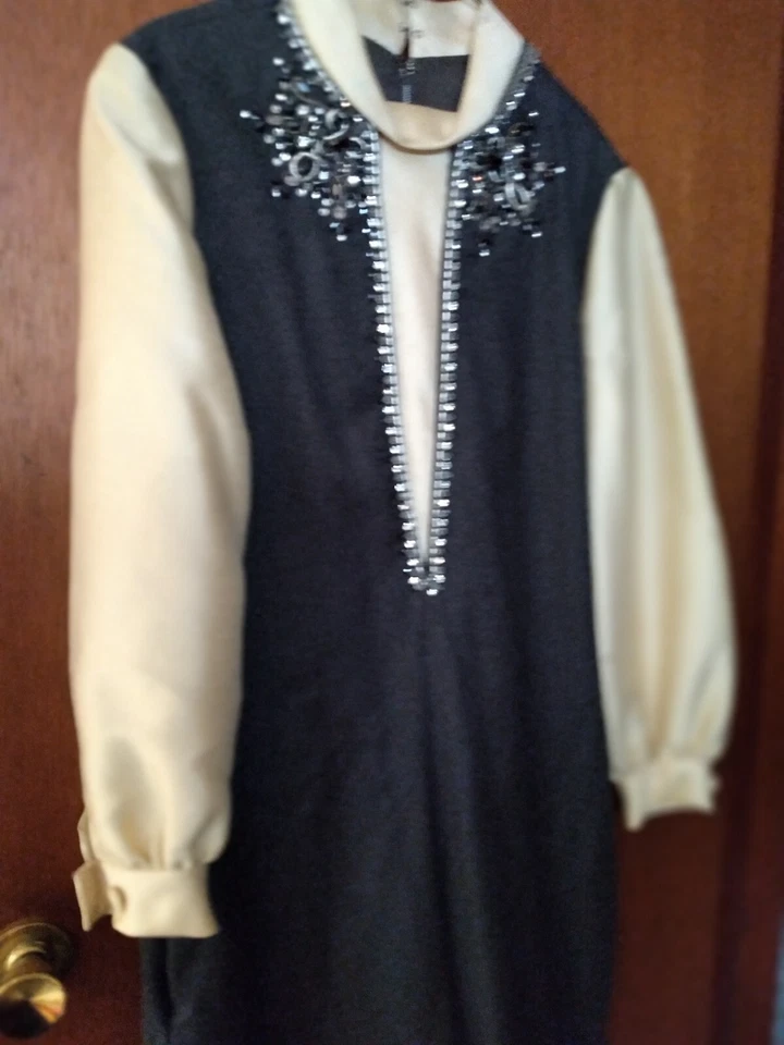 Mono Malcom Starr vintage años 60 talla 16 pierna ancha y cristal austriaco Foto 2 de 4