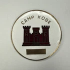 U.S. Military Post WW2 Camp Kobe Japan Brass Pin - 2”