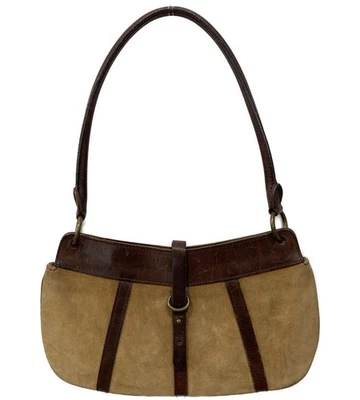 Sac fourre-tout RALPH LAUREN semi-épaule beige marron en cuir pour femmes - Photo 1/4