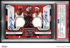 2005 SPx Winning Michael Jordan LeBron James DUAL JERSEY ON CARD AUTO /10 PSA 8