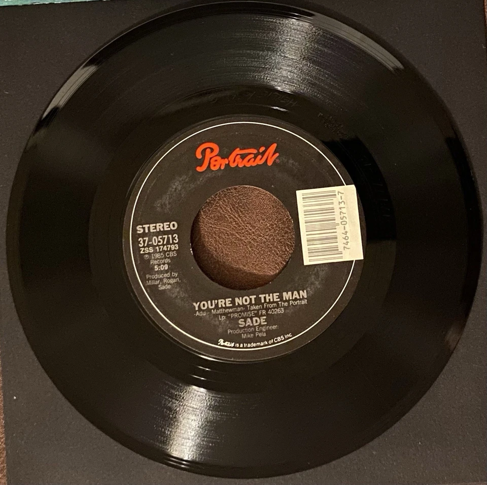 Sade “The Sweetest Taboo” “You're Not The Man” (1985) 45RPM Jazz with PS EX! - Image 4 of 4